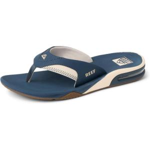 imageREEF Mens Fanning Bottle Opener Flip FlopsNavyOat