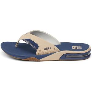imageREEF Mens Fanning Bottle Opener Flip FlopsTanNavyTan