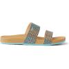 imageREEF Girls Kids Cushion Vista Slide SandalBlue Raffia