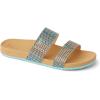 imageREEF Girls Kids Cushion Vista Slide SandalBlue Raffia