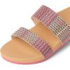 imageREEF Girls Kids Cushion Vista Slide SandalPink Raffia