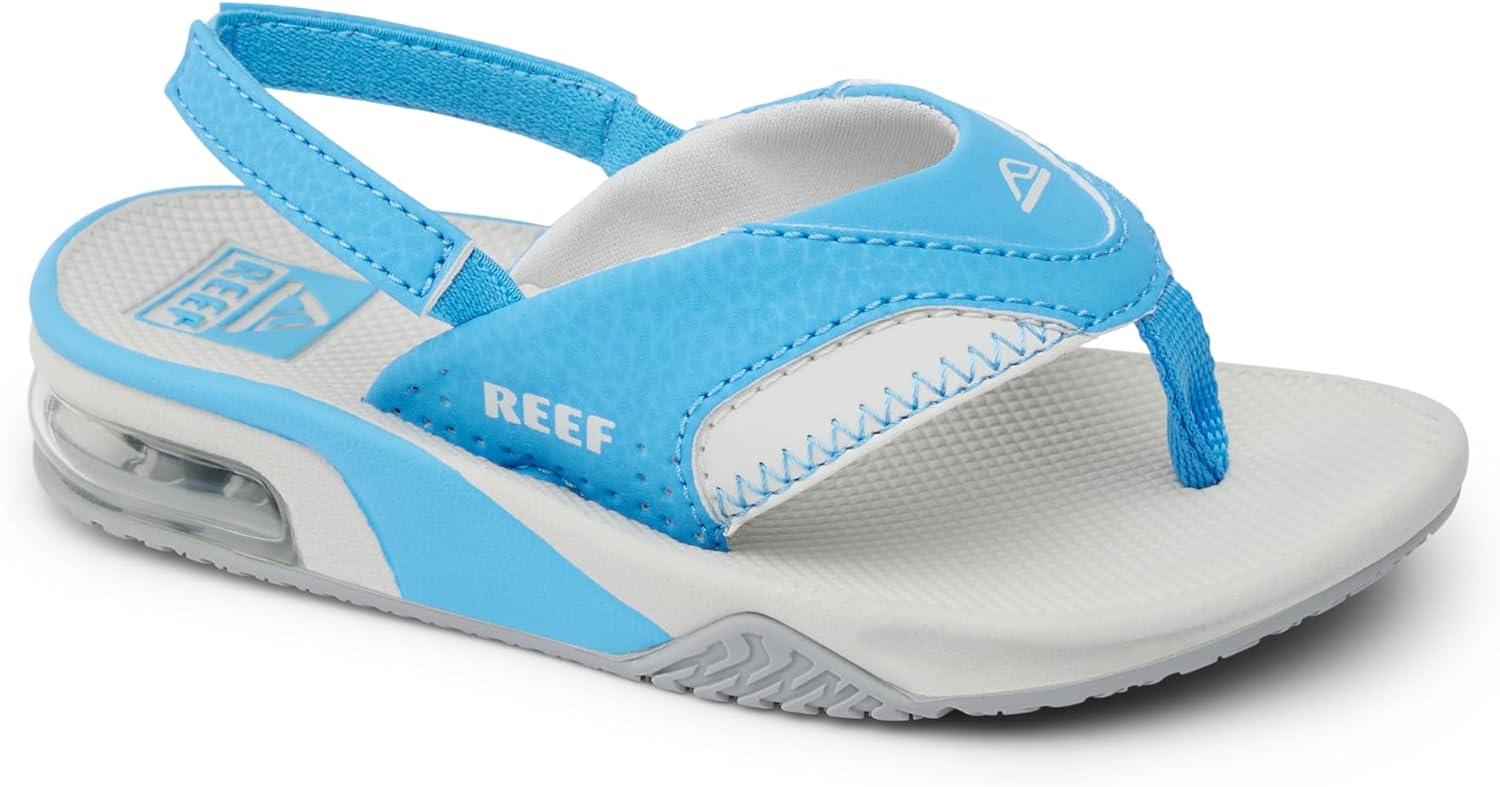 imageREEF Kids Little Fanning SandalsLight GreyLight Blue