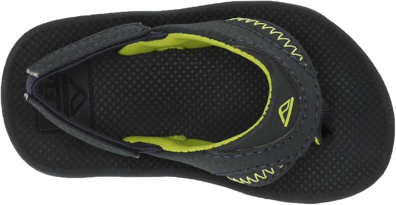 imageREEF Kids Little Fanning SandalsLimeNavy