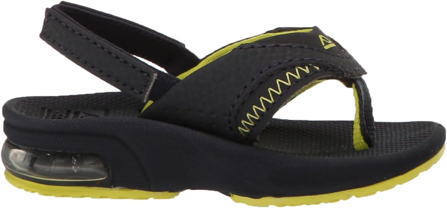 imageREEF Kids Little Fanning SandalsLimeNavy