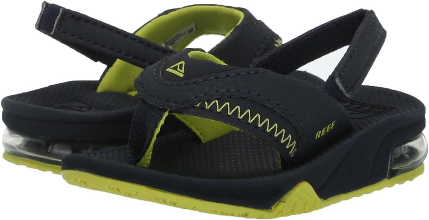 imageREEF Kids Little Fanning SandalsLimeNavy
