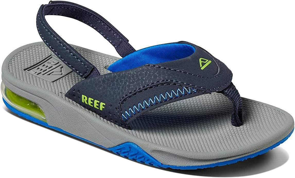 imageREEF Kids Little Fanning SandalsNavyLime