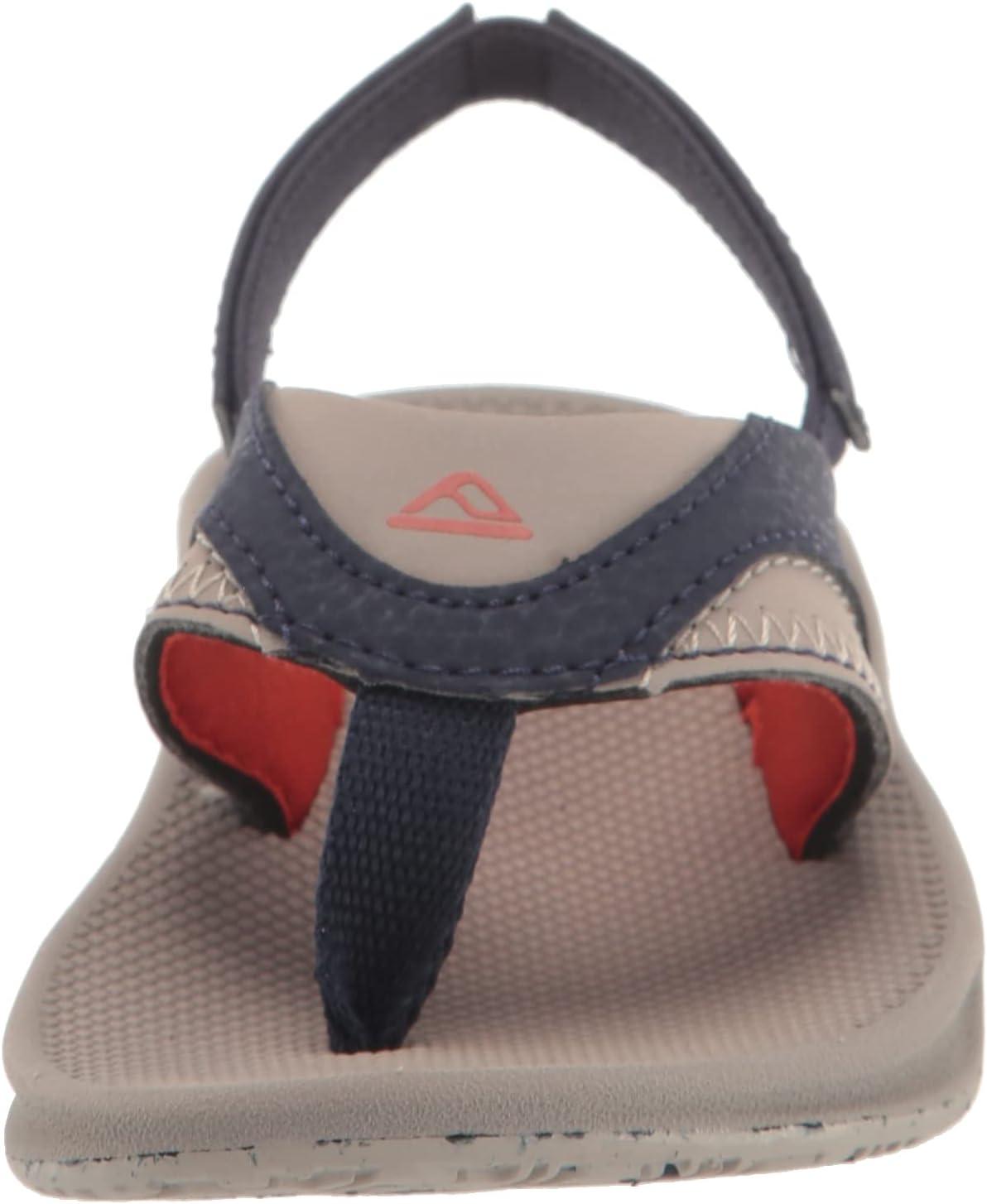 imageREEF Kids Little Fanning SandalsTaupeNavy