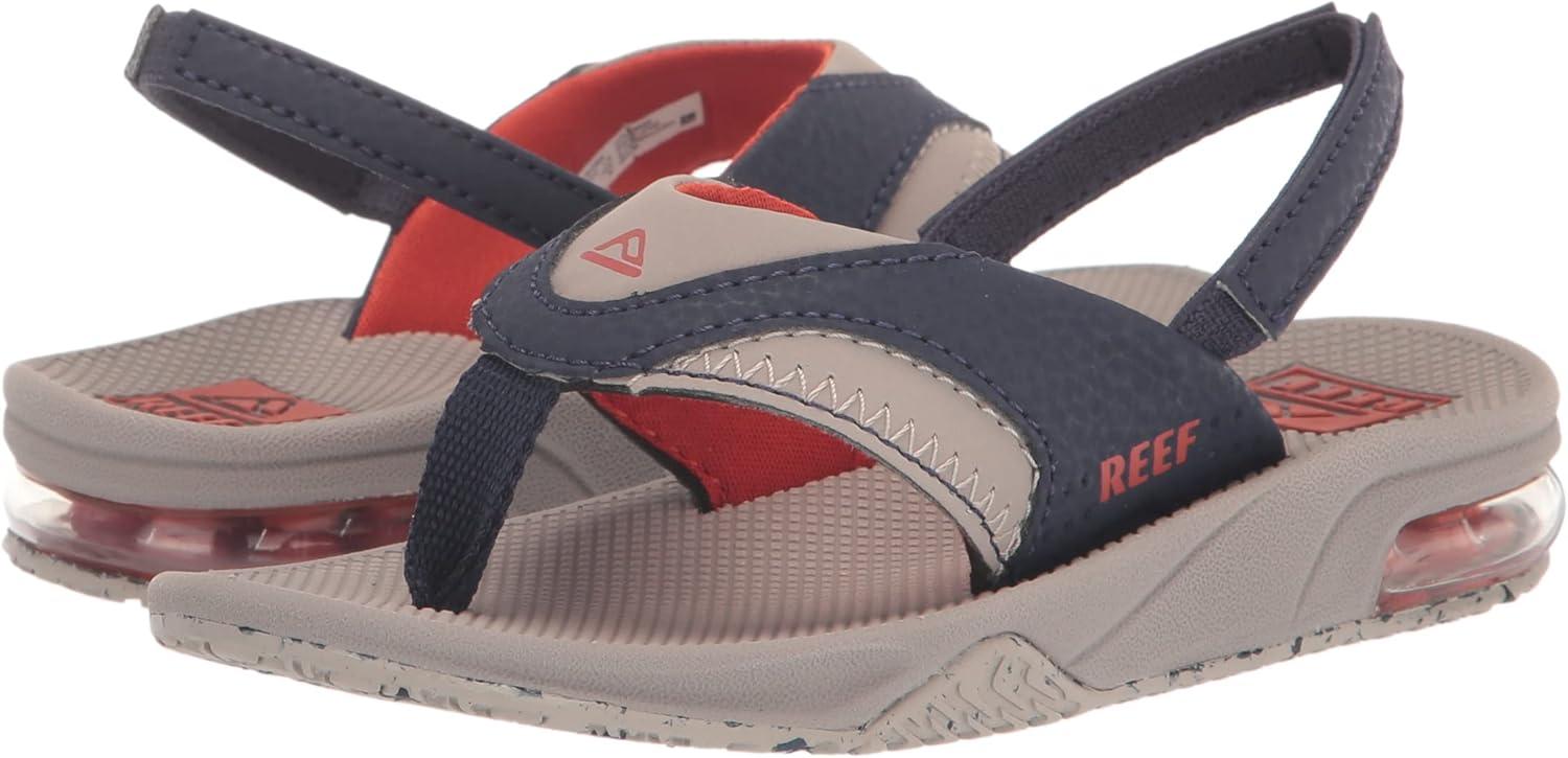 imageREEF Kids Little Fanning SandalsTaupeNavy