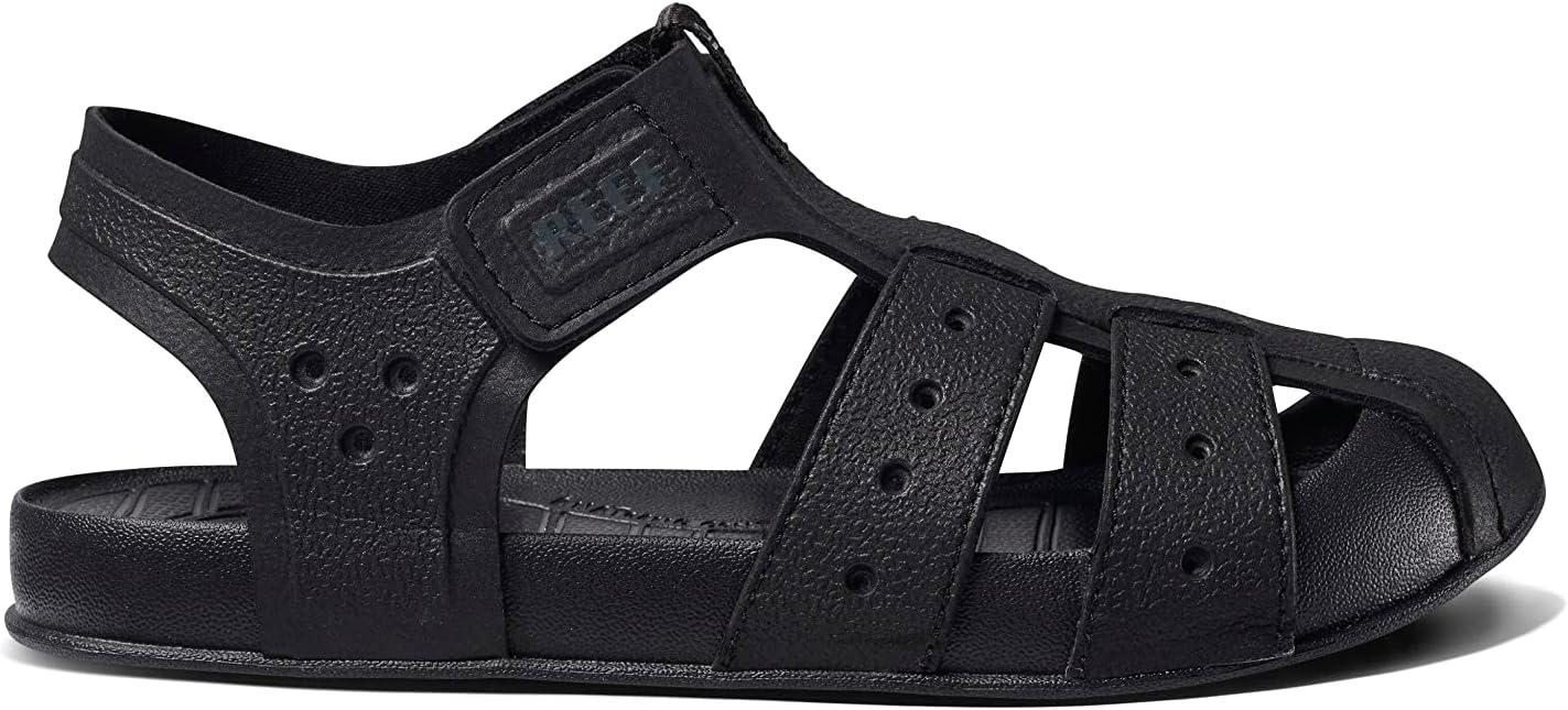 imageREEF Kids Water Beachy Fisherman Sandal Water Friendly Adjustable Strap Closed Toe Black 4