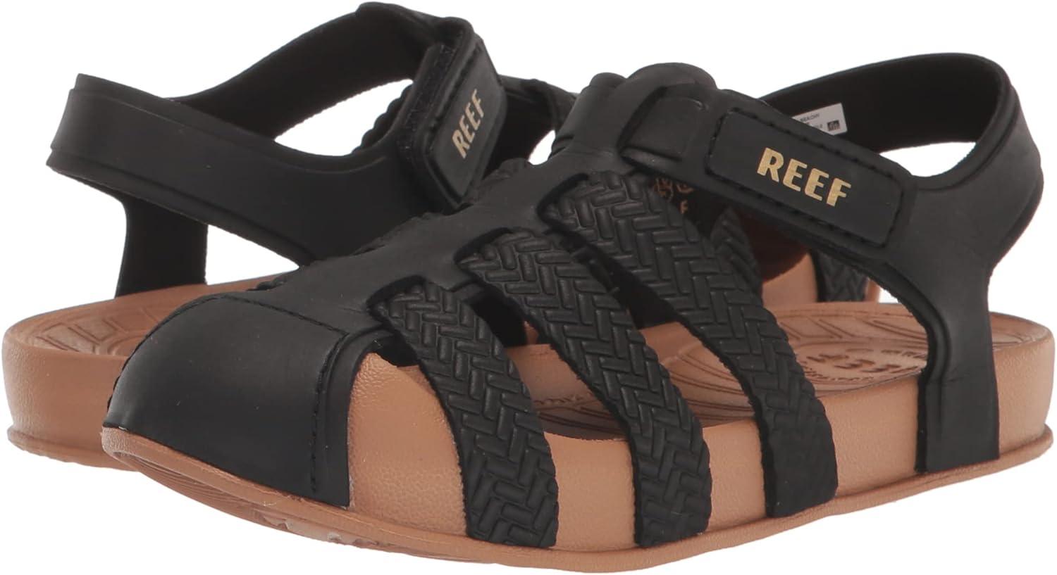 imageREEF Kids Water Beachy Fisherman SandalsBlackTan