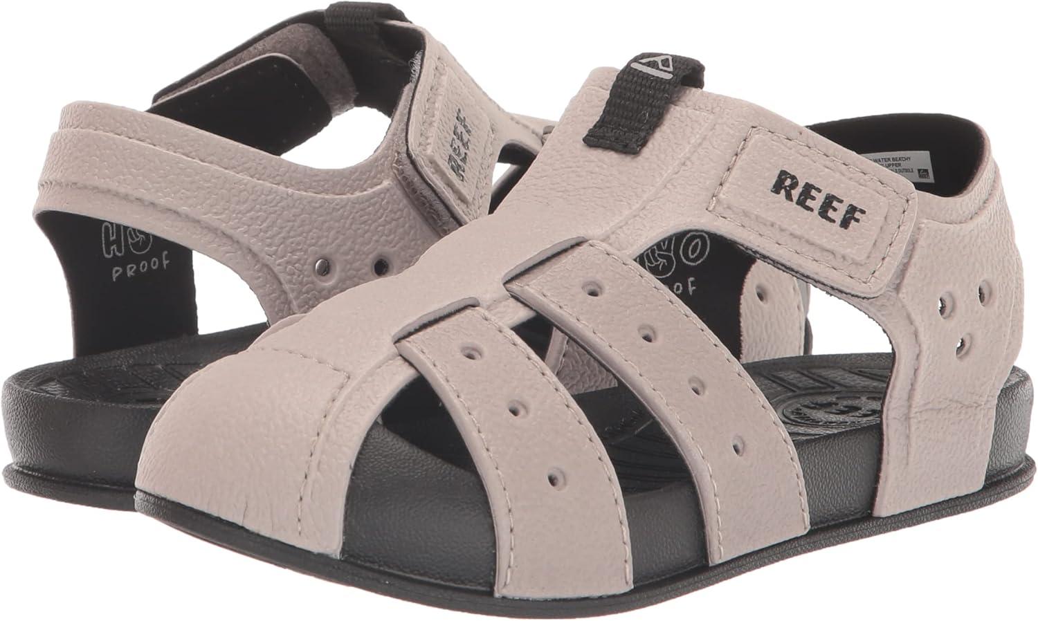 imageREEF Kids Water Beachy Fisherman SandalsBlackTaupe
