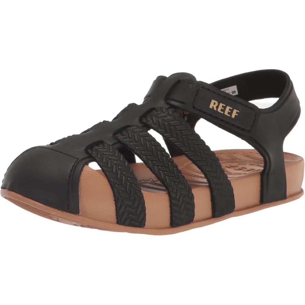 imageREEF Kids Water Beachy Fisherman SandalsBlackTan