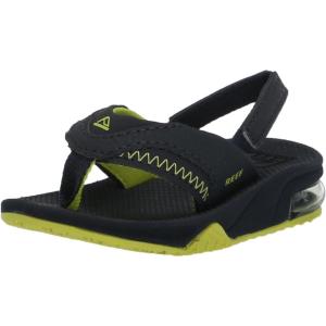 imageREEF Kids Little Fanning SandalsLimeNavy