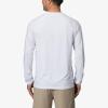 imageREEF Mens Long Sleeve RashguardBright White Kean Raglan