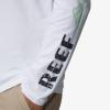 imageREEF Mens Long Sleeve RashguardBright White Kean Raglan