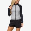 imageREEF Womens Athleisure Collection Long Sleeve TopsMarshmallow Lines Crest