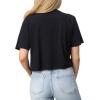 imageReef Womens Nikki Crop Crew TeeCaviar