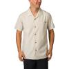imageReef Mens Reef Harold Short Sleeve 1 Pocket Camp ShirtAbbey Stone