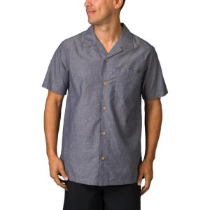 imageReef Mens Reef Harold Short Sleeve 1 Pocket Camp ShirtCrown Blue