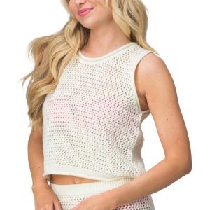 imageReef Womens Mika Sweater Tank TopMarshmallow