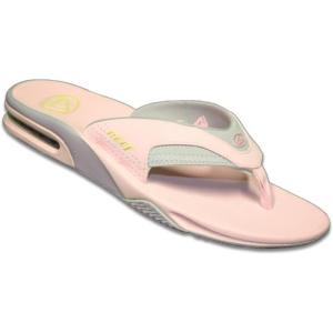 imageREEF Womens Fanning Bottle Opener Flip FlopsLight Pink Grey