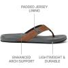 imageREEF Mens Cushion Phantom Flip Flop Ultra Soft Cushion Footbed TanGrey 9