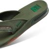 imageREEF Mens Fanning Bottle Opener Flip FlopsOlive Palm