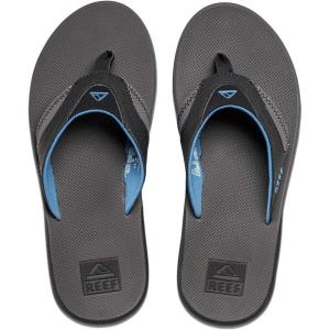 imageREEF Mens Fanning Bottle Opener Flip FlopsGreyLight Blue