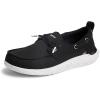 imageREEF Mens Swellsole Pier Boat ShoesBlack Mesh