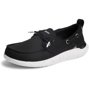 imageREEF Mens Swellsole Pier Boat ShoesBlack Mesh
