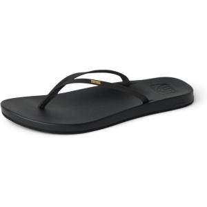 imageReef Womens Cushion Slim Flip Flop SandalBlack