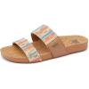 imageREEF Cushion Vista Womens Fashion Slide Sandal Vegan Leather Strap Ultra Soft Cushion FootbedBeachy Woven