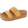 imageREEF Womens Cushion Vista Higher SlideYellow Duo Braid