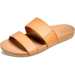 imageREEF Cushion Vista Womens Fashion Slide Sandal Vegan Leather Strap Ultra Soft Cushion FootbedNatural