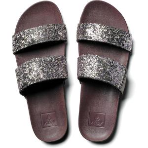 imageREEF Cushion Vista Womens Fashion Slide Sandal Vegan Leather Strap Ultra Soft Cushion FootbedSafari