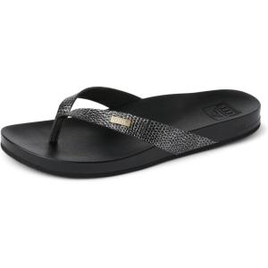 imageREEF Womens Cushion Court Flip FlopsBlack Sassy