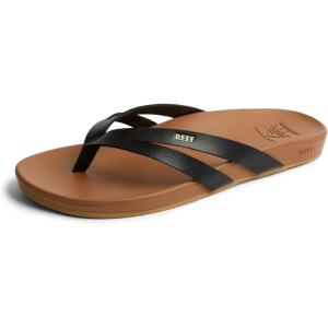 imageREEF Womens Sandals Cushion Spring Joy Flip FlopsBlackTan