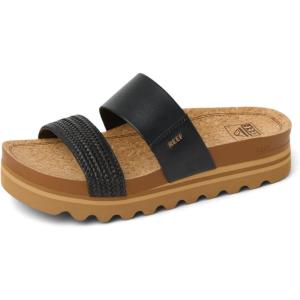imageReef Womens Cushion Vista Hi Platform SandalBlack Braid