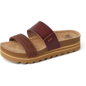 imageReef Womens Cushion Vista Hi Platform SandalChocolate