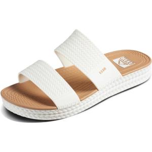 imageREEF Womens Water Vista Slide Platform SlidesWhiteTan