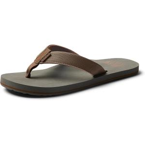 imageREEF Mens Twinpin Beach Flip FlopsTanGrey