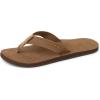 image:imageREEF Draftsmen Mens Flip Flop Sandal Full Grain Leather Straps Bottle OpenerClassic Brown