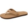 image:imageREEF Draftsmen Mens Flip Flop Sandal Full Grain Leather Straps Bottle OpenerClassic Tan