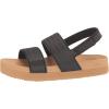 image:imageREEF Girls Water Vista Platform SandalsBlackTan