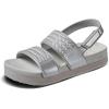 image:imageREEF Girls Water Vista Platform SandalsSilver