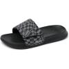 image:imageREEF UnisexChild Kids Salty Slide SandalBlack Swell Checker