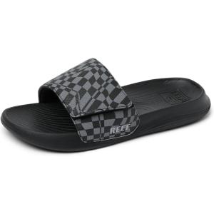 image:imageREEF UnisexChild Kids Salty Slide SandalBlack Swell Checker
