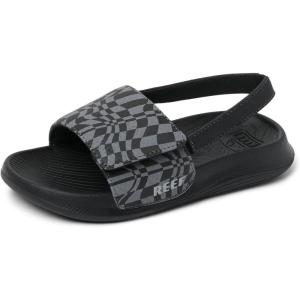 image:imageREEF UnisexChild ToddlerLittle Kid Salty Slide SandalBlack Swell Checker
