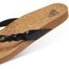 image:imageREEF Womens Cushion Court Twist Flip FlopsBlack