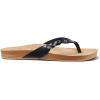 image:imageREEF Womens Cushion Court Twist Flip FlopsBlack